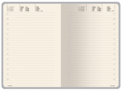 Ежедневник А5 недатированный Megapolis Velvet Flex, серебристый , размер A5