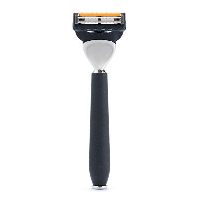 Бритвенный набор IL Ceppo: станок, помазок, подставка, качуковая смола/никелированная латунь, FUSION, натуральный ворс барсука BEST BADGER