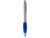 Ручка шариковая Nash, ярко-синий/серебристый, черные чернила , размер черные чернила