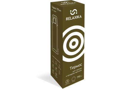 Термос Relaxika 101 (0,75 литра), хаки (без лого) , размер 750