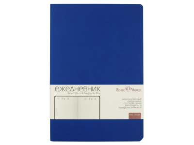 Ежедневник А5 недатированный Megapolis Velvet Flex, синий , размер A5