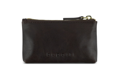 Ключница BUGATTI НЕАПОЛЬ | NEAPLES, коричневая, натуральная воловья кожа, 11,5х3х7 см