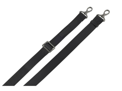 Сумка через плечо женская BUGATTI ЭЛЬЗА | ELSA, чёрная, воловья кожа/полиэстер, 25х8,5х20 см