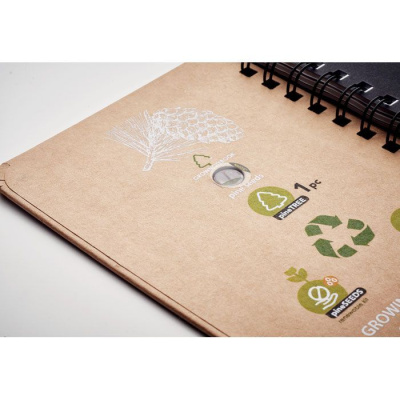 Pine tree notebook бежевый
