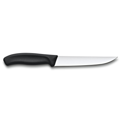 Нож разделочный VICTORINOX SwissClassic с узким прямым лезвием 15 см, чёрный