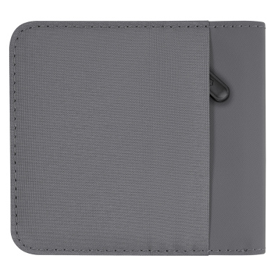 Бумажник VICTORINOX Travel Essentials Bi-Fold Wallet, с защитой от сканирования RFID, серый, полиэстер, 11x2x10 см