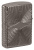 Зажигалка ZIPPO Armor® с покрытием Black Ice®, латунь/сталь, чёрная, 38x13x57 мм