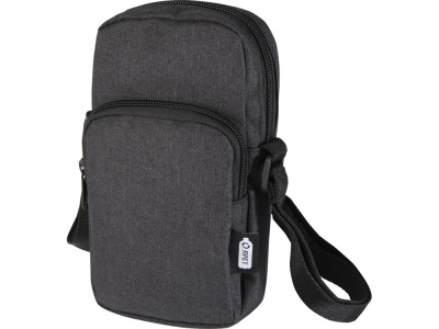 Сумка для телефона Ross из переработанного материала, древесный уголь