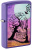Зажигалка ZIPPO Skull Tree с покрытием Purple Matte, латунь/сталь, черная 38x13x57 мм