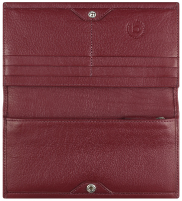 Кошелёк женский BUGATTI СУПЕР ЛЕДИ | LADY TOP, красный, натуральная воловья кожа, 19,5х2х10 см