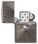 Зажигалка ZIPPO Armor® с покрытием Black Ice®, латунь/сталь, чёрная, 38x13x57 мм