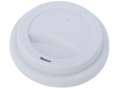 Стакан с силиконовой крышкой Cafe, серый