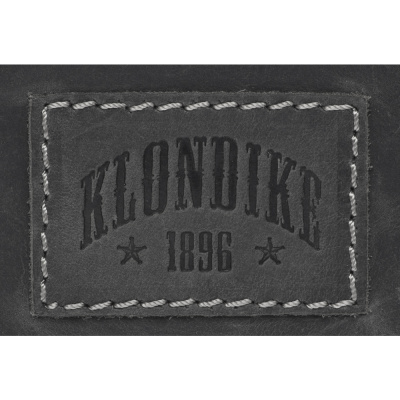 Сумка-планшет KLONDIKE Native, натуральная кожа в черном цвете, 23 х 7 х 24 см