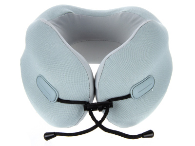 Подушка для путешествий с эффектом памяти Memo Pillow PRO M/L English Blue