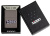 Зажигалка ZIPPO Фирменный дизайн с покрытием черный лед | Zippo Design Black Ice®, латунь/сталь, чёрная, глянцевая, 38x13x57 мм