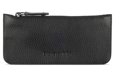 Кошелёк женский BUGATTI ЭЛЬЗА | ELSA с ключницей, с RFID, чёрный, воловья кожа/полиэстер, 18,7х3х10,7 см