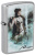 Зажигалка ZIPPO Luis Royo с покрытием Street Chrome, латунь/сталь, серебристая, 38x13x57 мм