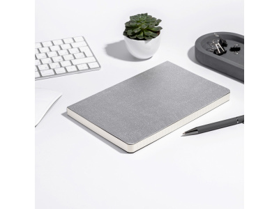 Ежедневник А5 недатированный Megapolis Velvet Flex, серебристый , размер A5