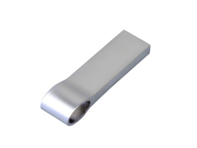 USB 2.0-флешка на 16 Гб с мини чипом, компактный дизайн, боковое отверстие для цепочки , размер 16ГБ
