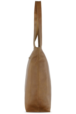 Сумка через плечо KLONDIKE RUSH «Katrina», натуральная кожа в коньячном цвете, 43 х 31,5 х 12 см