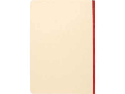 Блокнот из сахарного тростника и RPET А5 Liliana, натуральный/красный