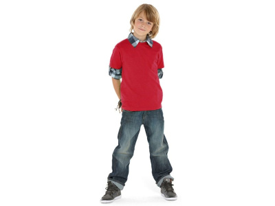 Футболка Heavy Super Club детская, брусничный , размер 10