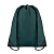 190T Polyester drawstring bag тёмно-зелёный