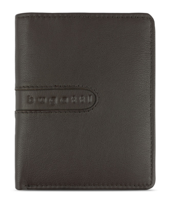 Портмоне BUGATTI ШЕДЕВР | BOMBA, с защитой данных RFID, коричневое, кожа козы/полиэстер, 10х2х12,5 см