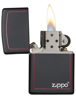 Зажигалка ZIPPO Classic с покрытием Black Matte, латунь/сталь, чёрная, матовая, 38x13x57 мм