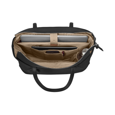 Сумка VICTORINOX Victoria Signature Tote, черная, нейлон/кожа, 51x15x30 см, 19 л