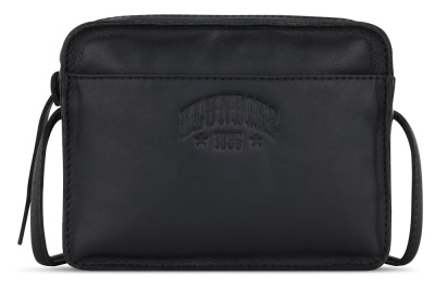 Сумка через плечо KLONDIKE RUSH «Allison», натуральная кожа в черном цвете, 18 х 14 х 5 см