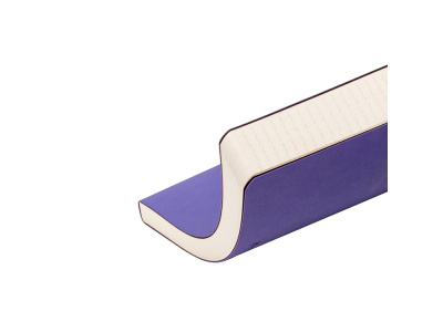 Ежедневник А5 недатированный Megapolis Velvet Flex, светло-фиолетовый
