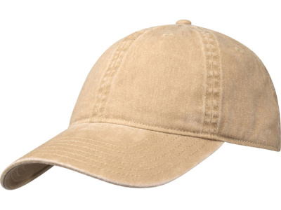 Графтон 6-панельная промытая кепка, бежевый