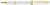 Перьевая ручка Cross Bailey Light Polished White Resin and Gold Tone, перо F