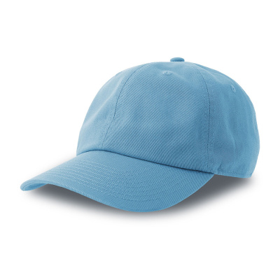 Бейсболка "DAD HAT-S", 6 клиньев, металлическая застежка, голубой, 100% хлопок, 270 г/м2