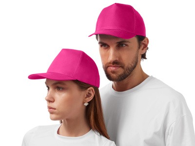 Бейсболка Poly 5-ти панельная 120гр, фуксия , размер 56