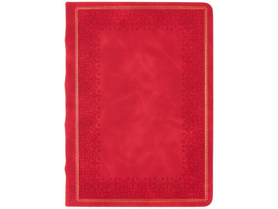 Ежедневник недатированный А5 Royal, красный с бронзовым срезом , размер A5
