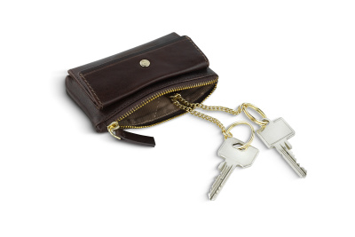 Ключница BUGATTI НЕАПОЛЬ | NEAPLES, коричневая, натуральная воловья кожа, 11,5х3х7 см