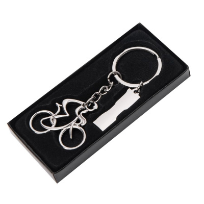 Брелок SILV CYCLIST; 4,0 x 4,0 x 0,4 см; металл