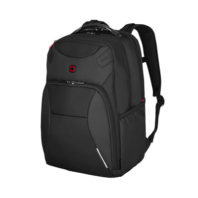 Рюкзак WENGER Cosmic 17", чёрный, переработанный ПЭТ/ПВХ/полиэстер, 34 x 23 x 49 см, 30 л