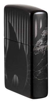 Зажигалка ZIPPO Classic с покрытием High Polish Black, латунь/сталь, черная, глянцевая, 38x13x57 мм