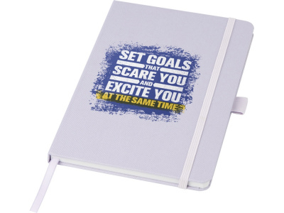 Блокнот Honua форматом A5 из переработанной бумаги с обложкой из переработанного ПЭТ, лиловый