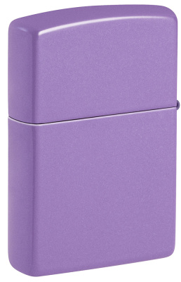 Зажигалка ZIPPO классическая с лавандовым матовым покрытием | Smoky Lavender Matte, латунь/сталь, лавандовая, матовая, 38x13x57 мм