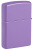 Зажигалка ZIPPO классическая с лавандовым матовым покрытием | Smoky Lavender Matte, латунь/сталь, лавандовая, матовая, 38x13x57 мм