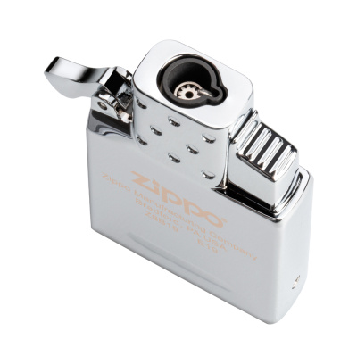 Газовый вставной блок для широкой зажигалки Zippo, одинарное турбо пламя, нержавеющая сталь