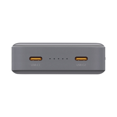 Внешний АКБ NRG Turbo S 20000 mAh, 20Вт, графит, Deppa , размер 20000 mAh