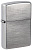 Зажигалка ZIPPO классическая с покрытием матовый хром | Classic Brushed Chrome, латунь/сталь, серебристая, матовая, 38x13x57 мм