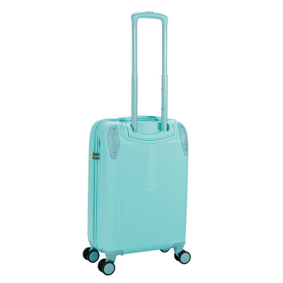Чемодан TORBER В Отпуск, бирюзовый, ABS-пластик, 41 х 25 х 61 см, 48 л, 2,7 кг