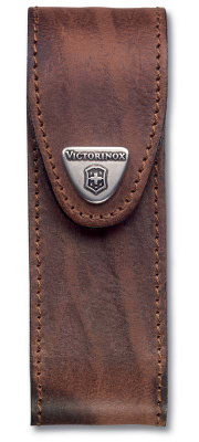 Чехол на ремень VICTORINOX для ножей 111 мм толщиной 4-6 уровней, кожаный, коричневый