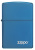Зажигалка ZIPPO Classic с покрытием Sapphire™, с лого, латунь/сталь, синяя, глянцевая, 38x13x57 мм
